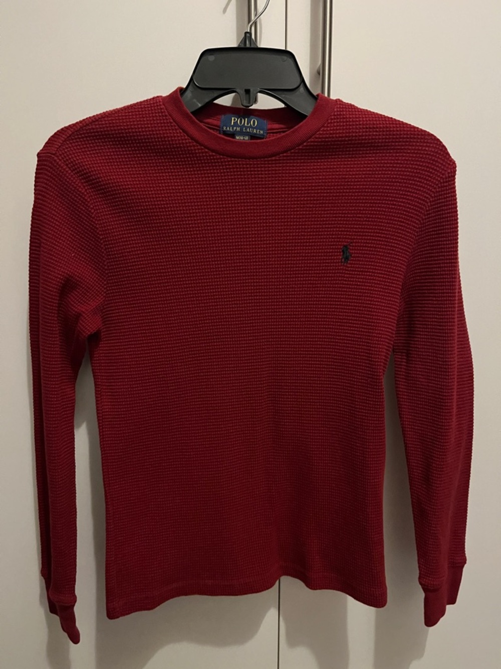 Dark red Polo Ralph Lauren long sleeve sweater size 10/12 for boys